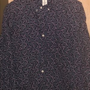 Botthom down long sleeve dress shirt
